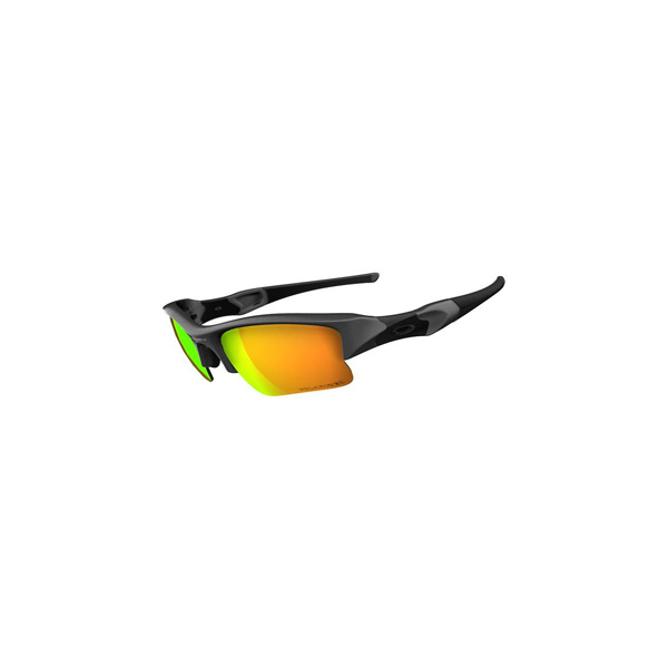 Oakley Flak Jacket XLJ Glasses Dark Grey / Fire