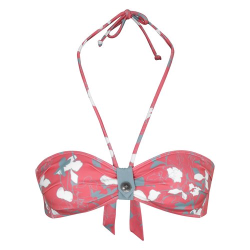 Ladies Oakley Button Bandeau Bikini Top 80p Rose