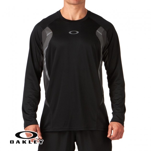 Mens Oakley Chop Chop Long Sleeve T-Shirt - Jet