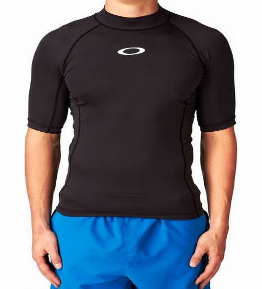 Oakley Mens Oakley Pressure Short Sleeve Rash Vest -