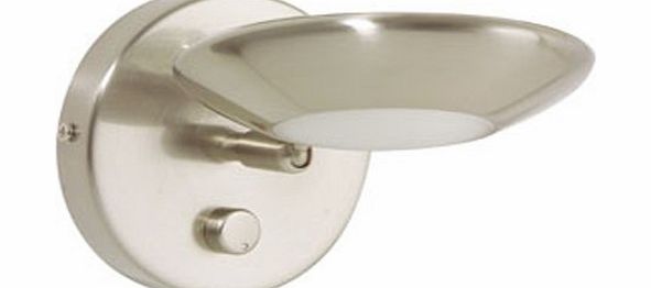 Oaks Lighting Delta Adjustable Wall Spot Light with Dimmer Switch, Satin Chrome Finish, 760 WB SC