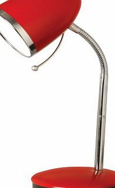 Oaks Lighting Madison Table Desk Lamp, Red