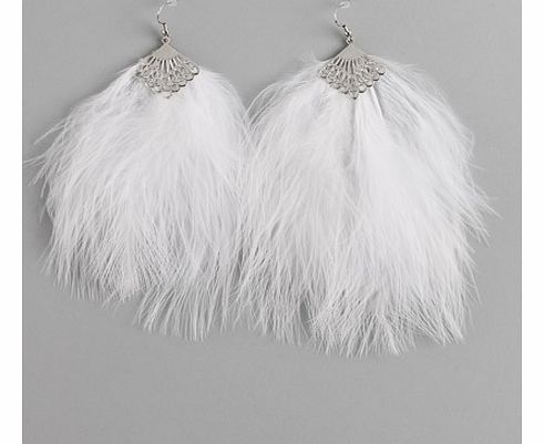 Fluffy Feather Earrings