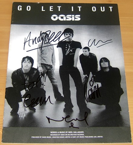 GROUP SIGNED SHEET MUSIC