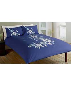 Oasis Single Duvet Cover Set - Navy