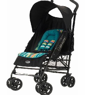 OBaby Atlas v2 Stroller Turquoise Stripe 2014