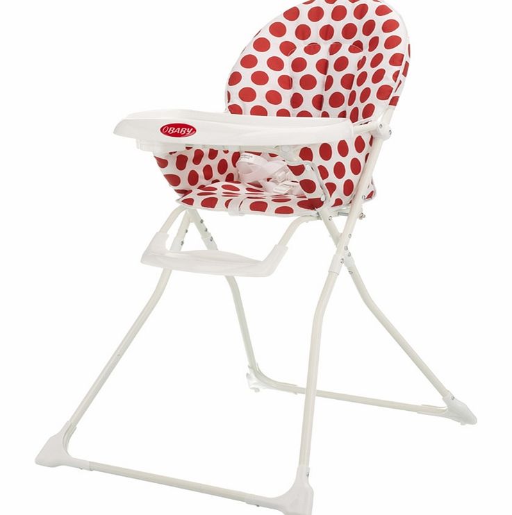 Obaby Munchy Highchair Dotty Red 2014