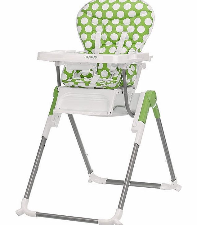 Obaby Nanofold Highchair Dotty Lime