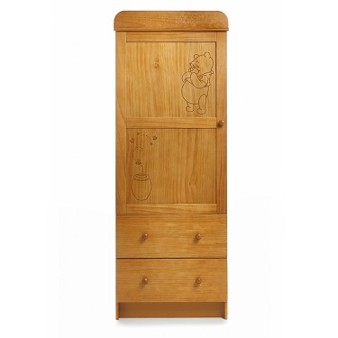 OBaby Winnie the Pooh Country Pine Single Wardrobe