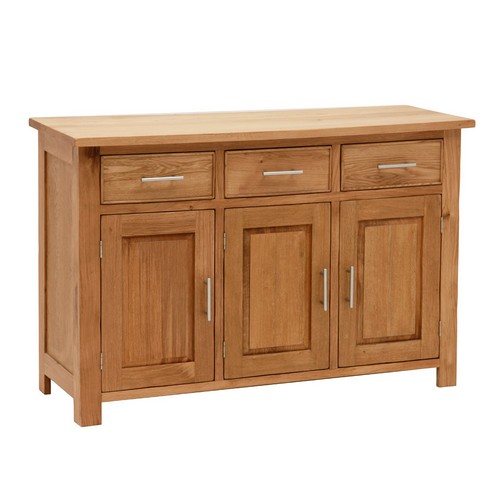 Occasional Oak Wide 3 Door 3 Drawer Sideboard