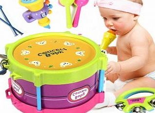 Odysseus Baby Two-side Drum Musical Instruments Kids Drum Set Children Toy