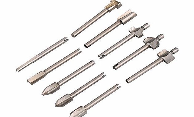 OEM VERY100 1/8`` Shank HSS Titanium Router Bits Fit Dremel Foredom Rotary Tool Set (10pcs)