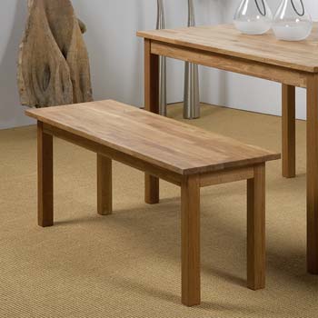 Basel Solid Oak Dining Bench