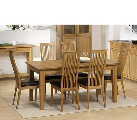 Mode Oak Extending Dining Table - WHILE STOCKS