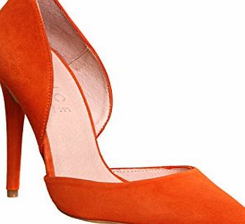 Office Panther 2 Part Court Orange Suede - 5 UK