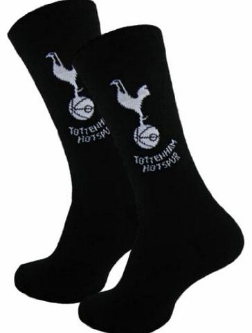 Official Football Merchandise 2 PAIRS OF OFFICIAL FOOTBALL TEAM SOCKS (4 to 6.5 JUNIOR/LADIES, TOTTENHAM)