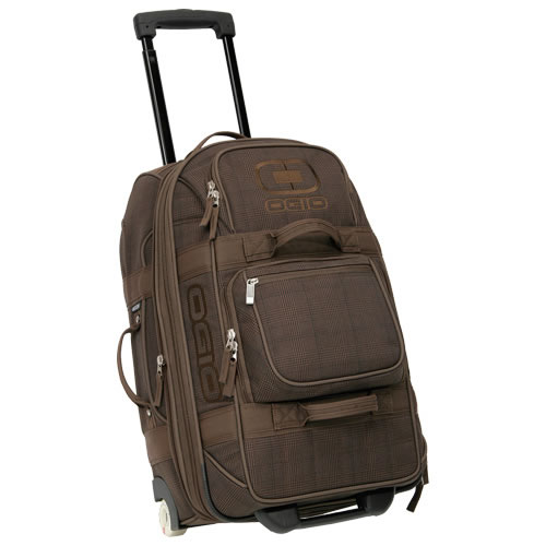 Golf Layover Travel Bag Brown Plaid