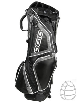 ogio Golf Vaporlite Stand Bag Black Petrol