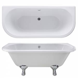 Old London 1700 Kenton Back To Wall Freestanding Bath