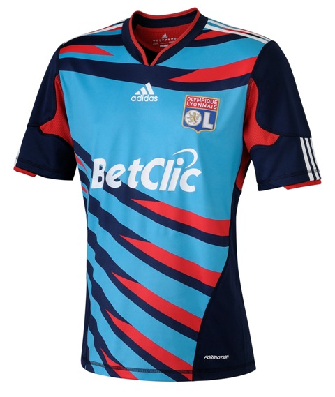 Olympique Lyon Adidas 2010-11 Olympique Lyon Adidas 3rd Shirt