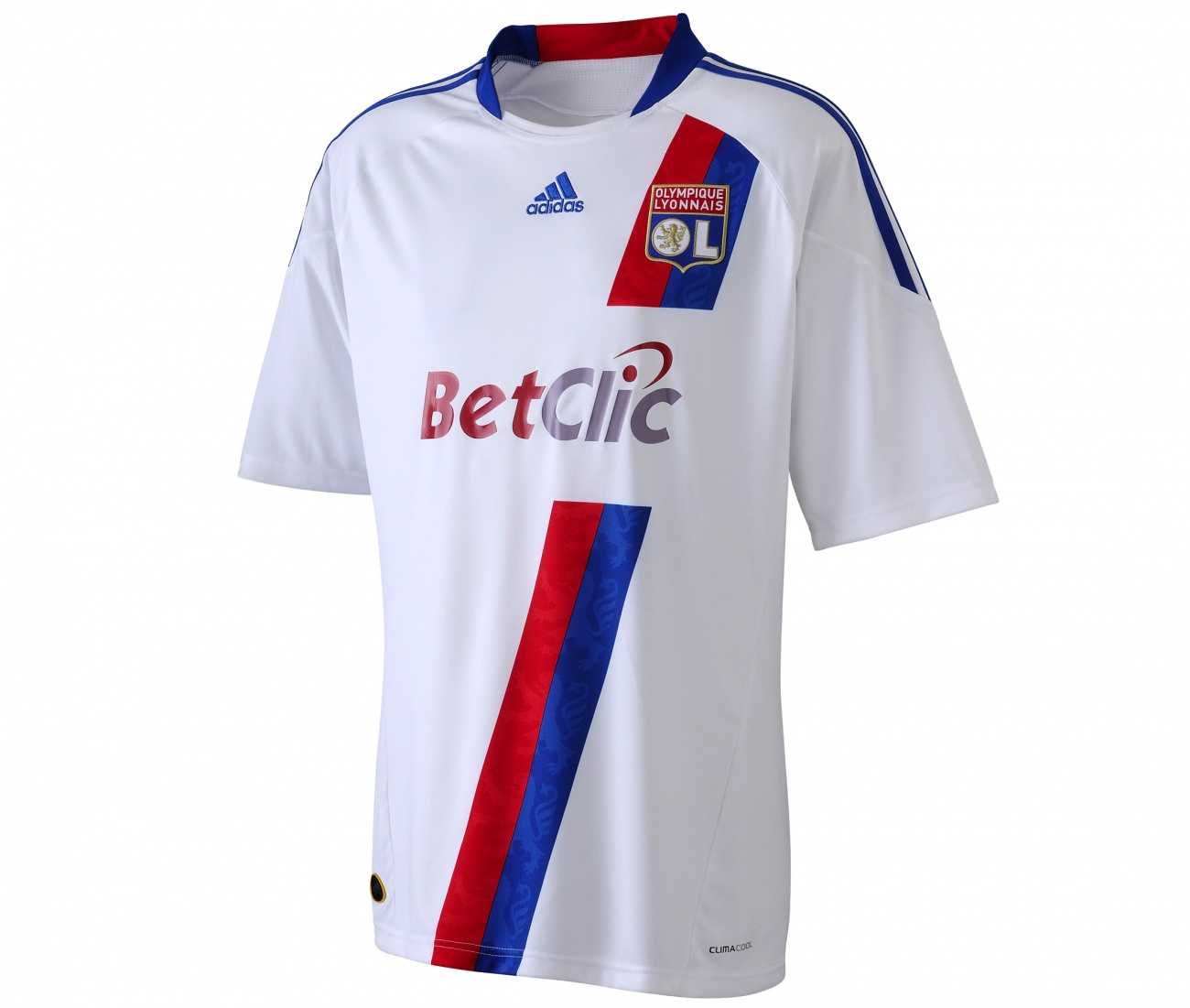 Olympique Lyon Adidas 2010-11 Olympique Lyon Adidas Home Shirt