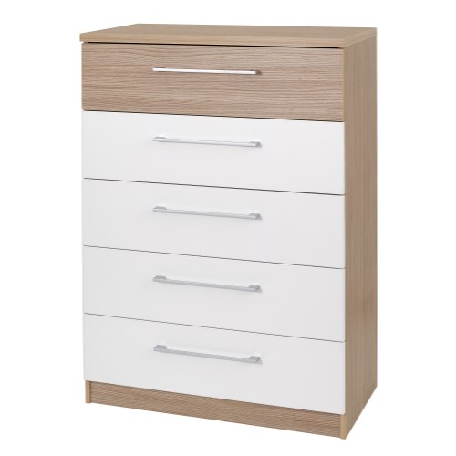 Duo 5 Drawer Chest in Matt