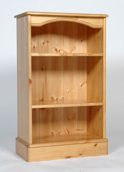 Range Low Narrow Bookcase - Waxed or