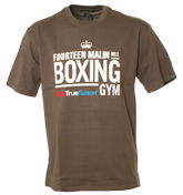 Khaki T-Shirt with Large Logo