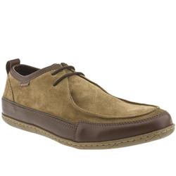 One True Saxon Male One True Saxon Gander Suede Upper Lace Up Shoes in Beige