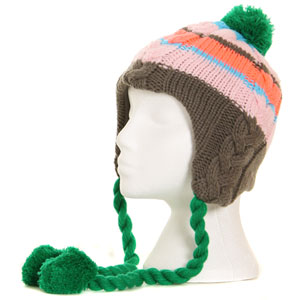 Cutie Flap Bobble beanie - Vivid