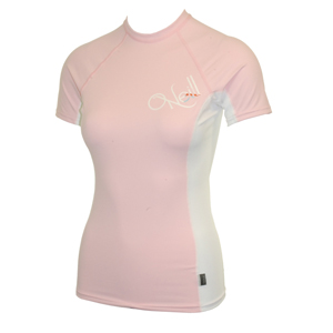 O`Neill Ladies Ladies ONeill Skins Crew Rashguard. Lt Pink