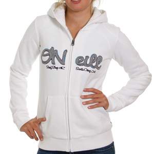 Sophie Zip Hoody - White