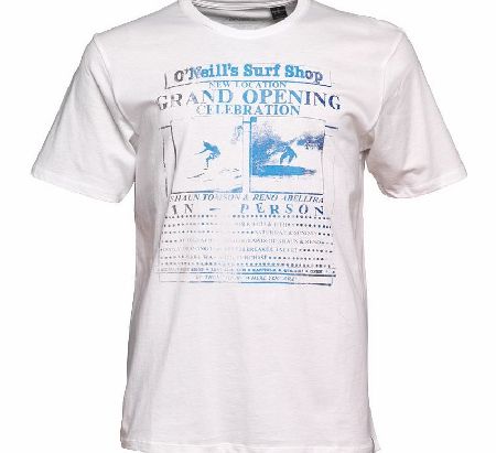 Mens Grand Opening T-Shirt Powder White