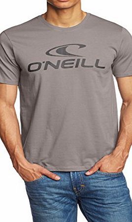 Mens LM Crew Neck Short Sleeve T-Shirt, Dove Grey, X-Large