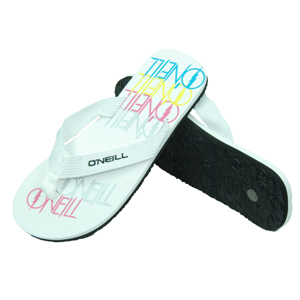 Mens ONeill Parker Flip Flops. White