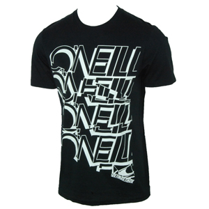 Mens ONeill Stacker T-Shirt. Black Out