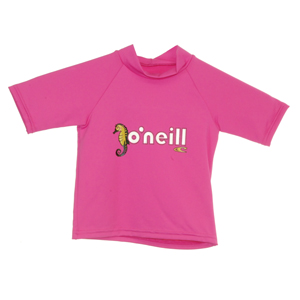 Toddler ONeill Skins 6oz SS Rash Tee. Petunia