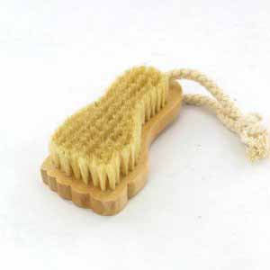 Opal Crafts Natural Bristle Foot Shape Brush