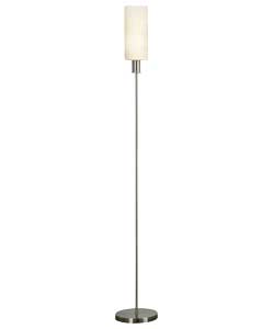 Glass Satin Sliver Floor Lamp