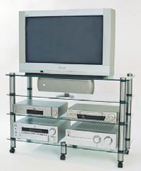 AV400 MK II 4 Shelf A/V Equipment Rack - 400mm- : Stainless Steel