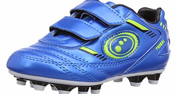 Optimum Boys Tribal Football Boots FBTVMSBGJ13 Blue/Green 13 UK Child, 31 EU