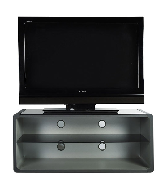 Optimum Bloch 1050 Open TV Stand Silver/Grey