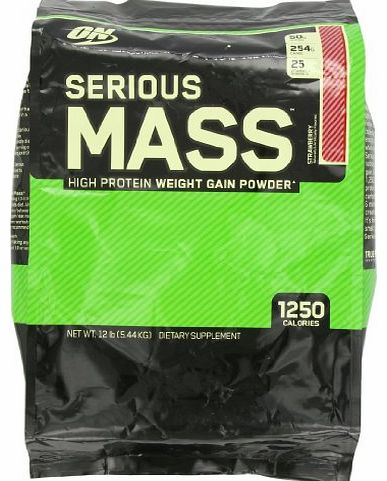 Optimum Nutrition Serious Mass Weight Gain Powder Strawberry 5440g