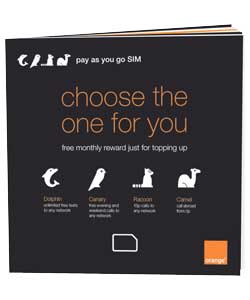 ORANGE Pay As You Go SIM Pack