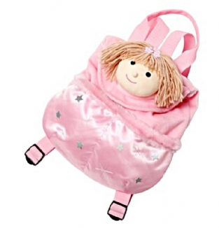 Pink Satin Dolly Rucksack