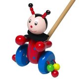 Wooden Push Along Ladybird