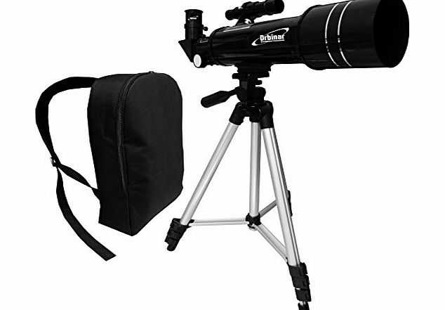 Orbinar Travel Telescope Spotting Scope 400/70 incl. full equipment   backpack