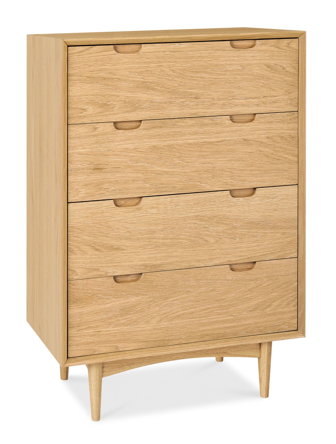 Oak 4 Drawer Chest