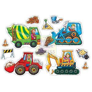 Big Wheels 6 x 2 Piece Jigsaw Puzzles