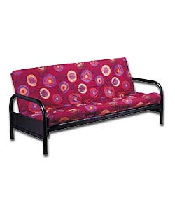 Oregon Black Futon and Circles Mattress